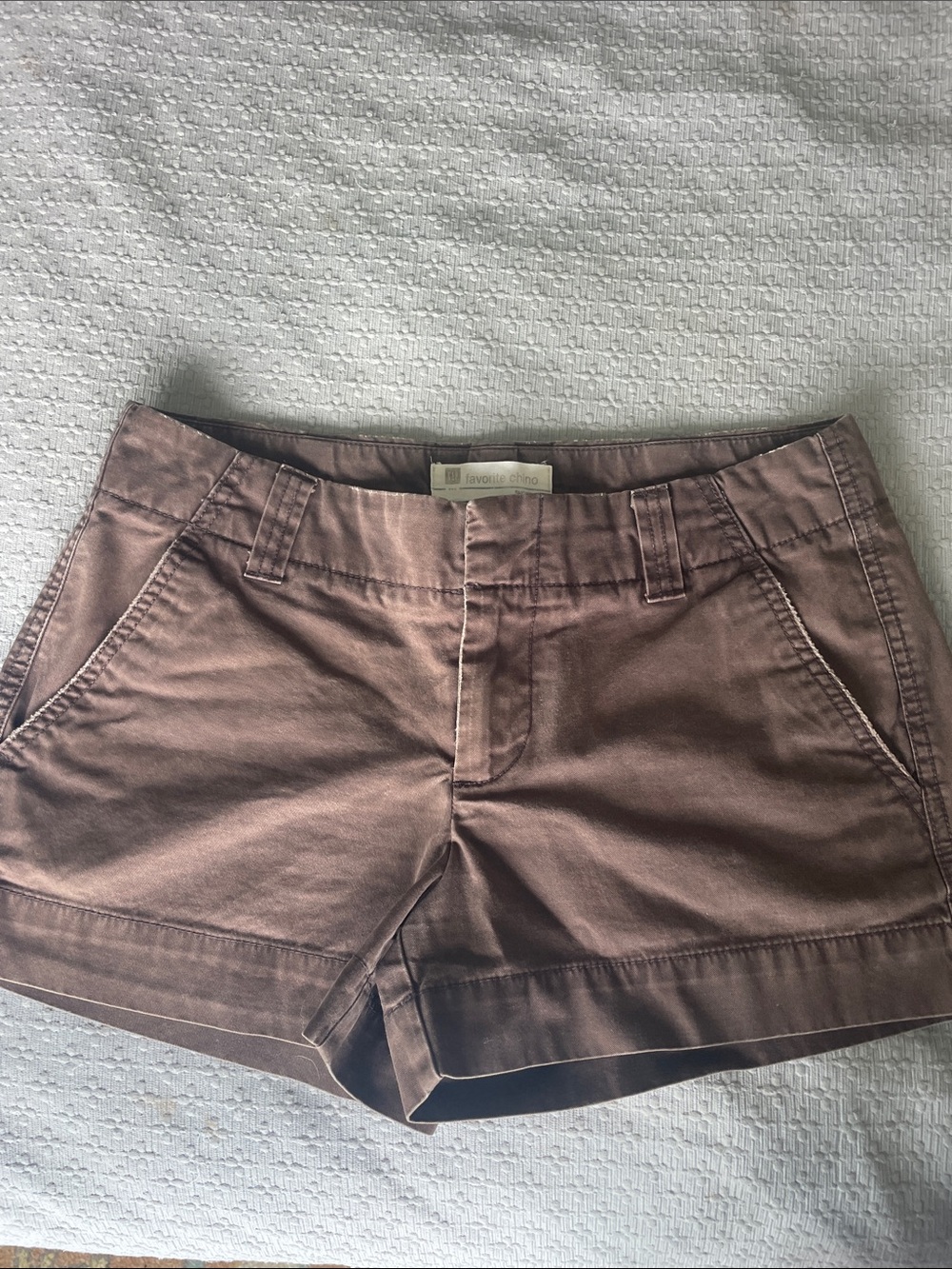 GAP Women's Brown Cotton Casual Shorts 3” inseam